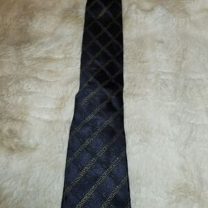 Patrick Francis Silk Men's Tie Navy Blue